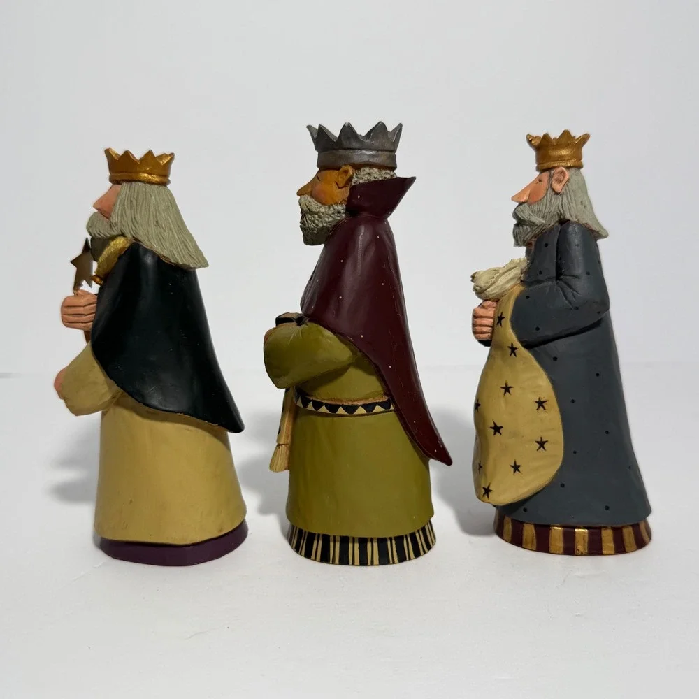 Williraye Studio Three Kings Nativity Figurines Set of 3 Handpainted WW2409